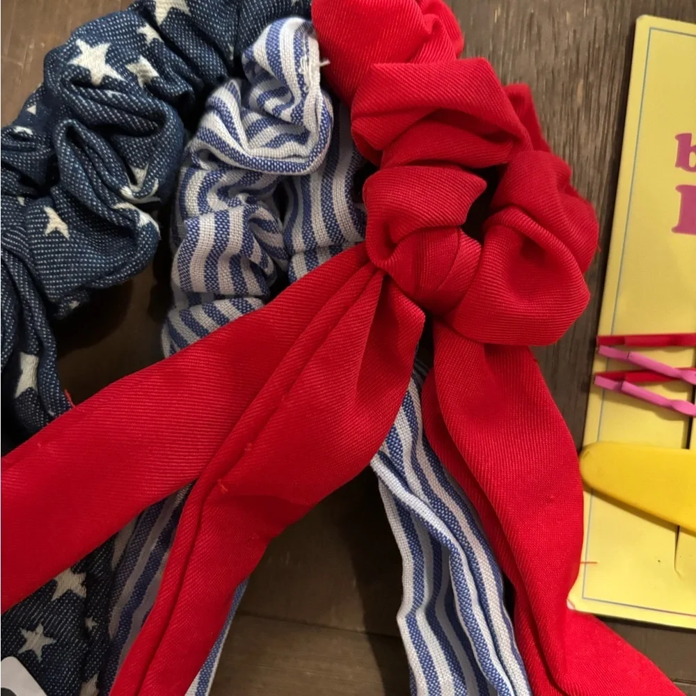nOir mixed Lot of Hair Accessories Set - Red, Blue, Black New #138